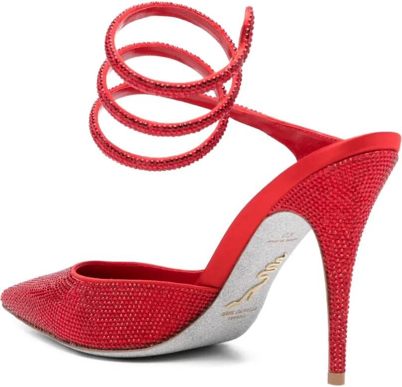 René Caovilla 100 mm Cleo pumps Rood - Foto 3
