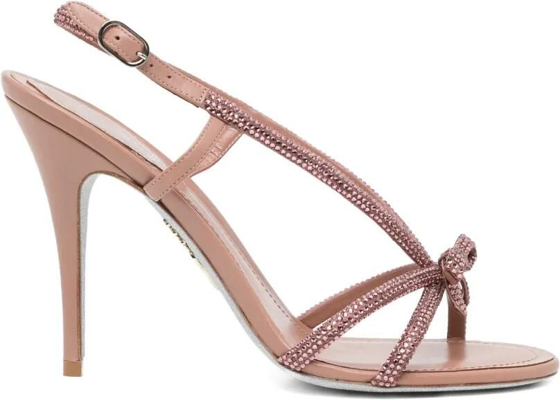 René Caovilla 100 mm Lynette sandalen Roze