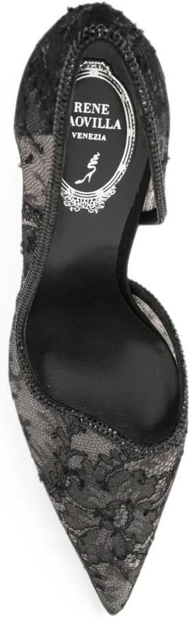 René Caovilla 100 mm Onda pumps Zwart - Foto 4