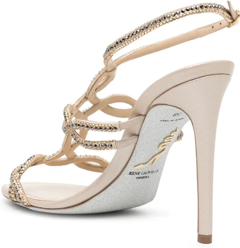 René Caovilla 105 mm Dalilah sandalen Beige - Foto 2
