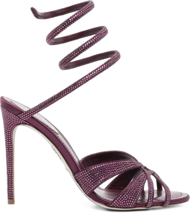 René Caovilla 105 mm Dania sandalen Paars