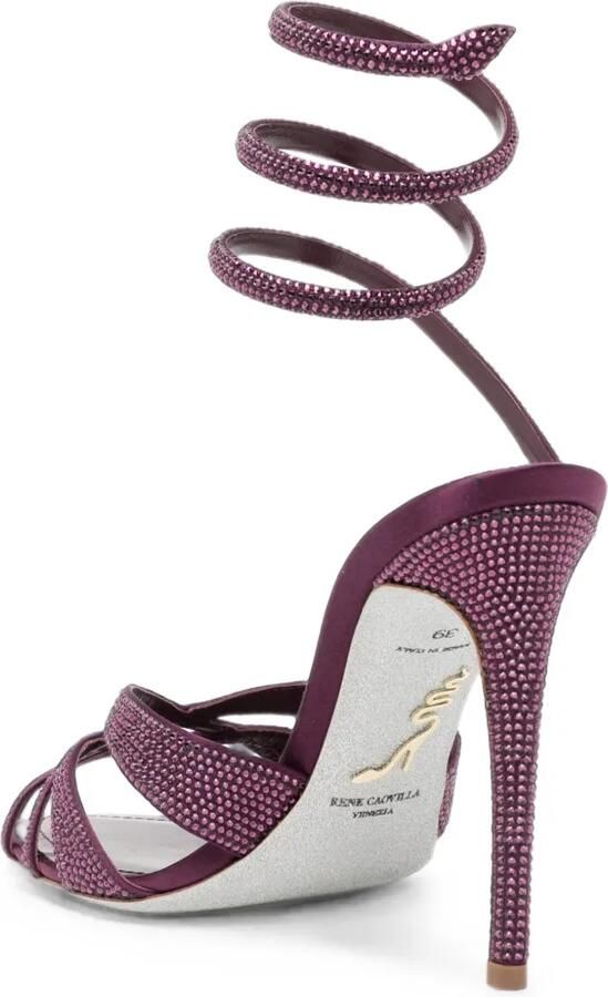 René Caovilla 105 mm Dania sandalen Paars - Foto 3