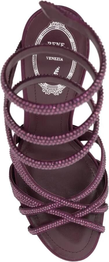 René Caovilla 105 mm Dania sandalen Paars - Foto 4