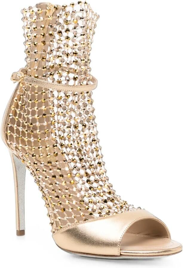 René Caovilla 105 mm Galaxia sandalen Goud - Foto 2