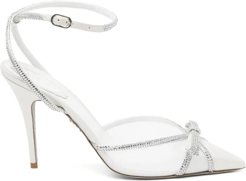 René Caovilla 105 mm Lynette sandalen Wit