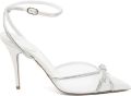 René Caovilla 105 mm Lynette sandalen Wit - Wit