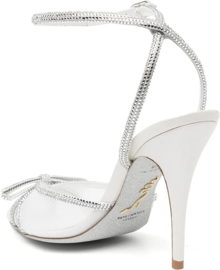 René Caovilla 105 mm Lynette sandalen Wit - Foto 2