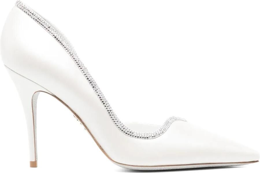 René Caovilla 105 mm Onda pumps Wit
