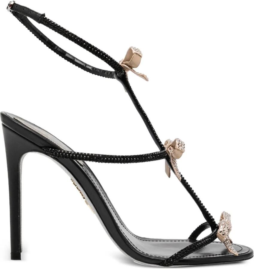 René Caovilla 105mm Caterina sandalen met hak Zwart