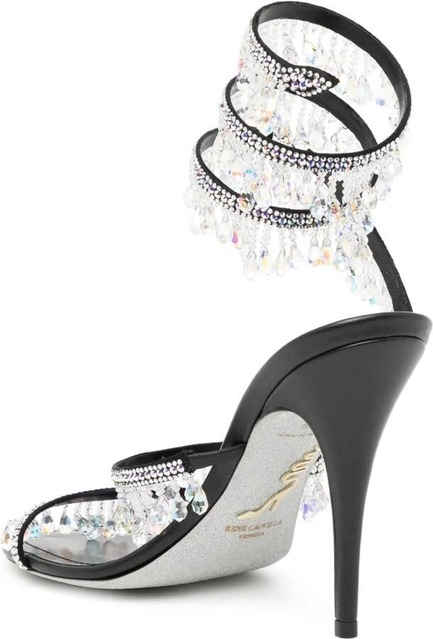 René Caovilla 105mm Chandelier sandalen Zwart - Foto 3