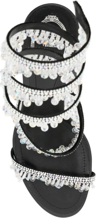 René Caovilla 105mm Chandelier sandalen Zwart - Foto 4