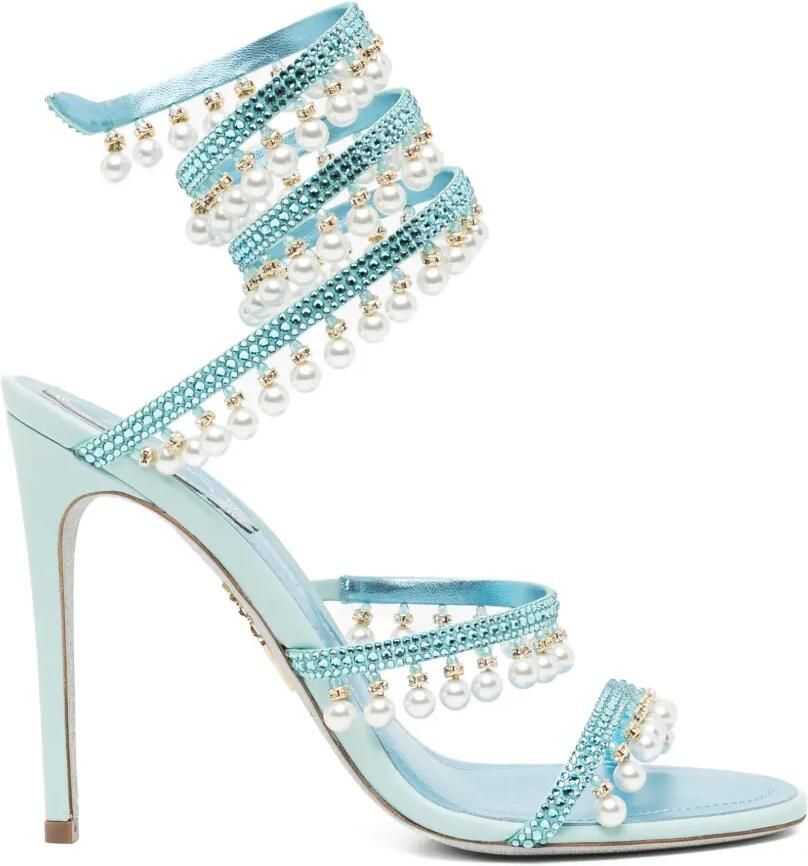 René Caovilla 110 mm Cleo sandalen Blauw