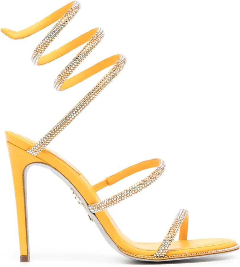 René Caovilla 110 mm Cleo sandalen Geel - Foto 1