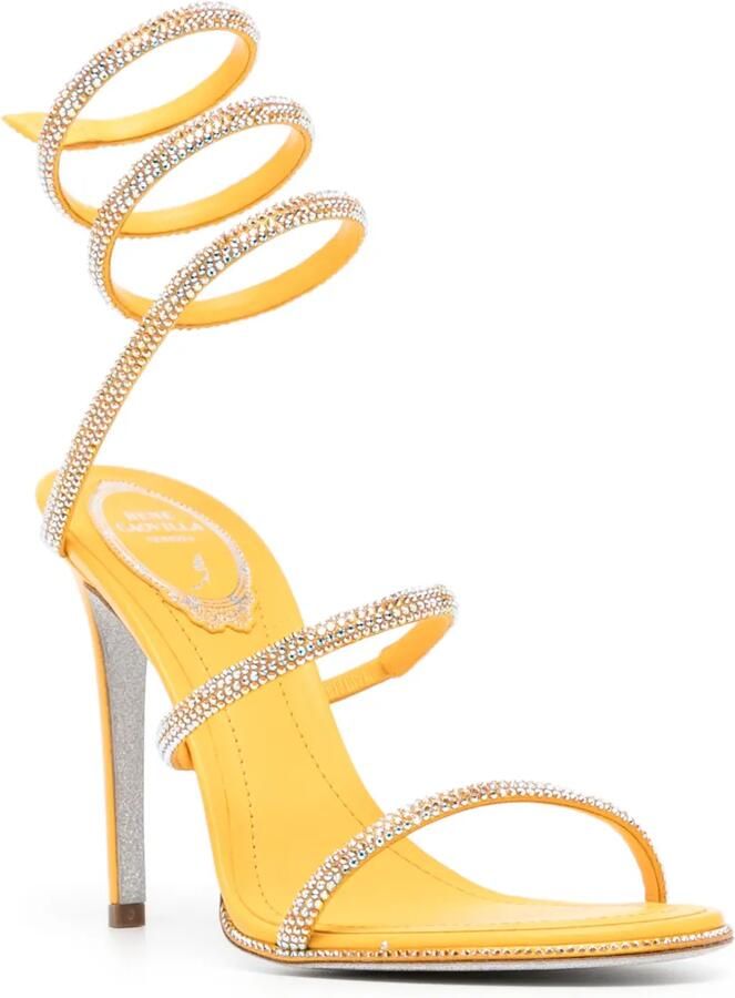 René Caovilla 110 mm Cleo sandalen Geel - Foto 2