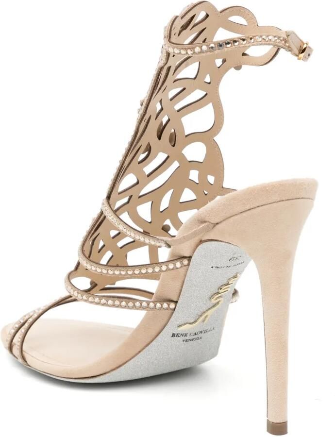René Caovilla 110 mm Eden sandalen Beige - Foto 2