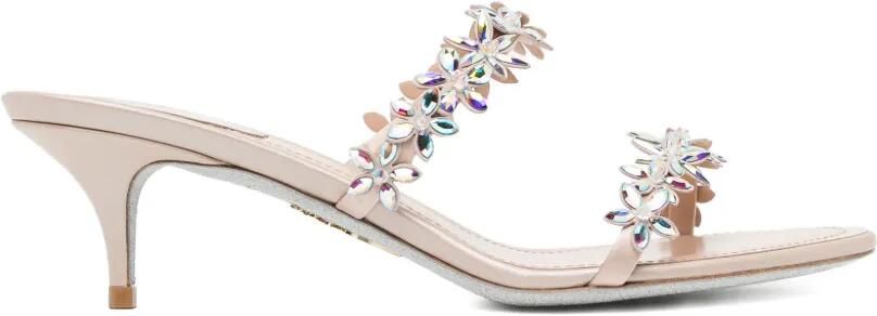 René Caovilla 50 mm Eva sandalen Beige