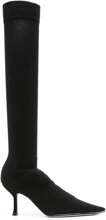 René Caovilla 70 mm pumps verfraaid met kristallen Zwart
