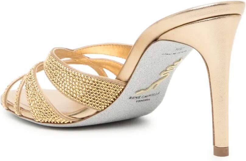 René Caovilla 80 mm Dania sandalen Goud - Foto 3