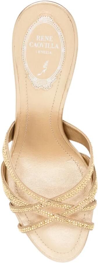 René Caovilla 80 mm Dania sandalen Goud - Foto 4