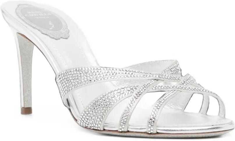 René Caovilla 80 mm Dania sandalen Zilver