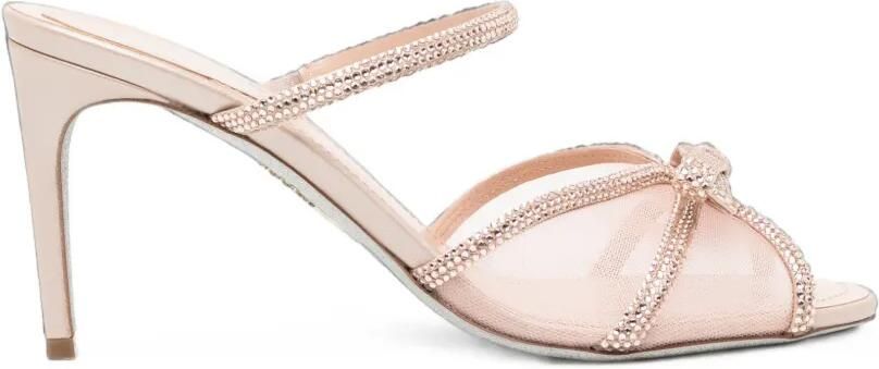 René Caovilla 80 mm Lynette sandalen Beige
