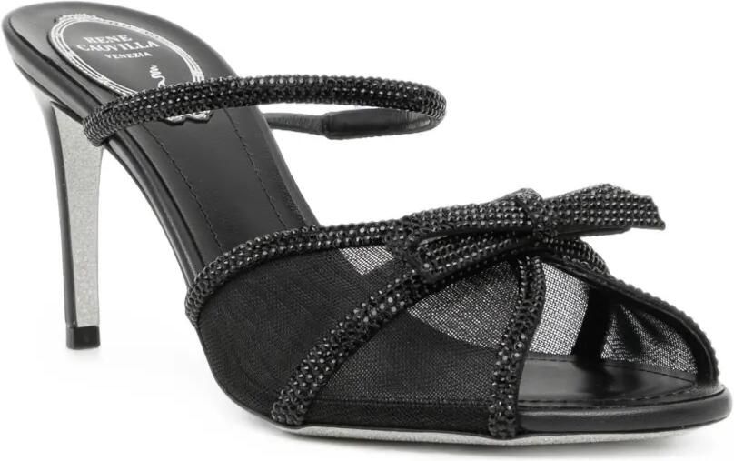 René Caovilla 80 mm Lynette sandalen Zwart - Foto 3