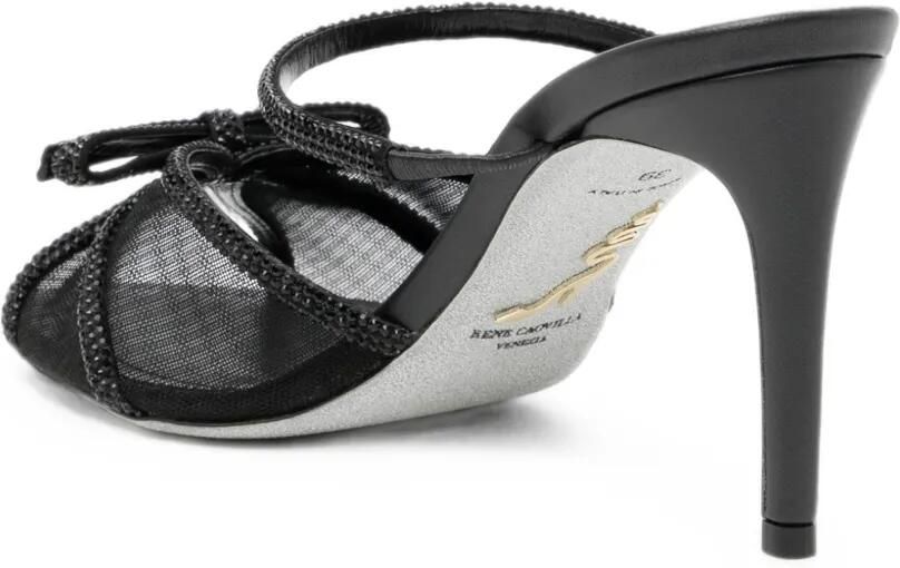 René Caovilla 80 mm Lynette sandalen Zwart - Foto 2