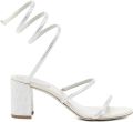 René Caovilla 80 mm zilveren sandalen Metallic - Zilver