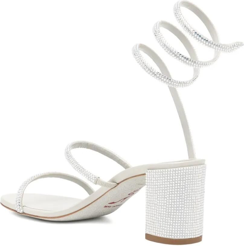René Caovilla 80 mm zilveren sandalen Metallic - Foto 3