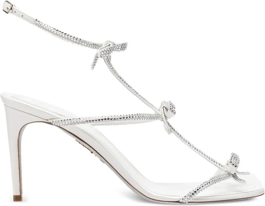 René Caovilla 80mm Caterina sandalen met hak Wit