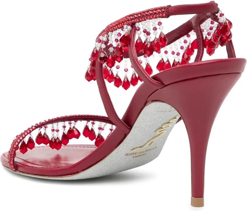 René Caovilla 85 mm Jahanara sandalen Rood - Foto 2