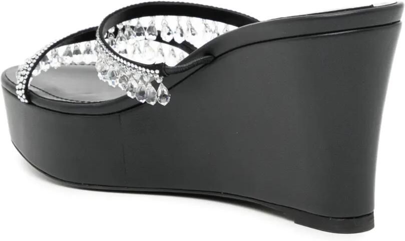 René Caovilla 85 mm Taylor sandalen met sleehak Zwart - Foto 3
