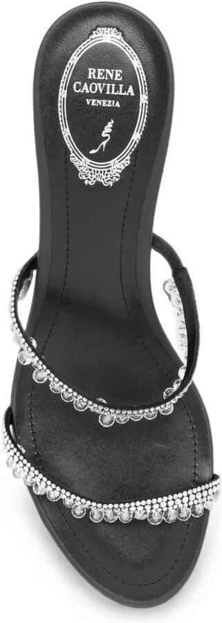 René Caovilla 85 mm Taylor sandalen met sleehak Zwart - Foto 4