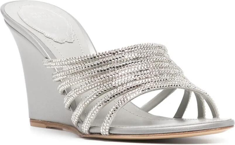 René Caovilla 90 mm sandalen met sleehak Grijs - Foto 2