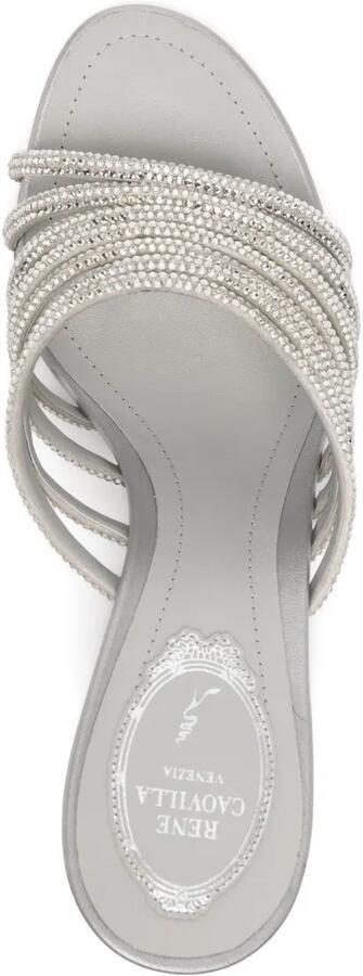 René Caovilla 90 mm sandalen met sleehak Grijs - Foto 4