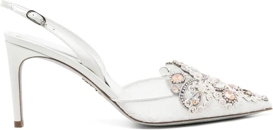 René Caovilla 90 mm Veneziana pumps Wit