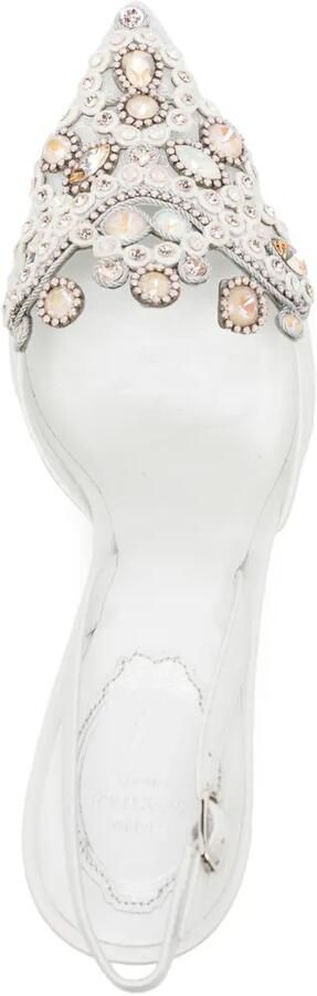 René Caovilla 90 mm Veneziana pumps Wit - Foto 4