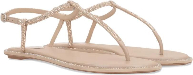 René Caovilla 95 mm sandalen verfraaid met stras en enkelbandje Beige - Foto 5