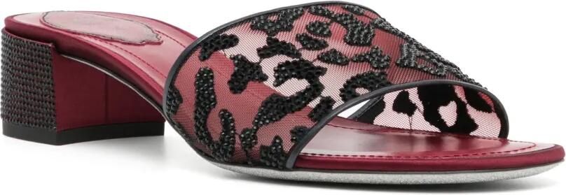 René Caovilla Allura sandalen met luipaardprint Rood - Foto 3