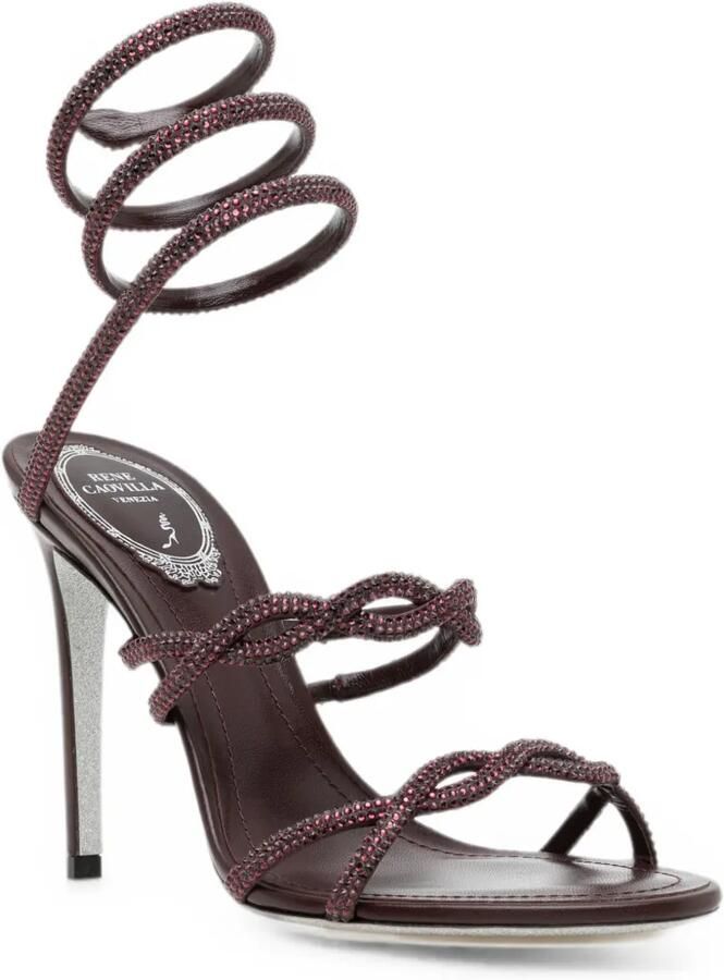 René Caovilla Braid Cleo sandalen Paars - Foto 2