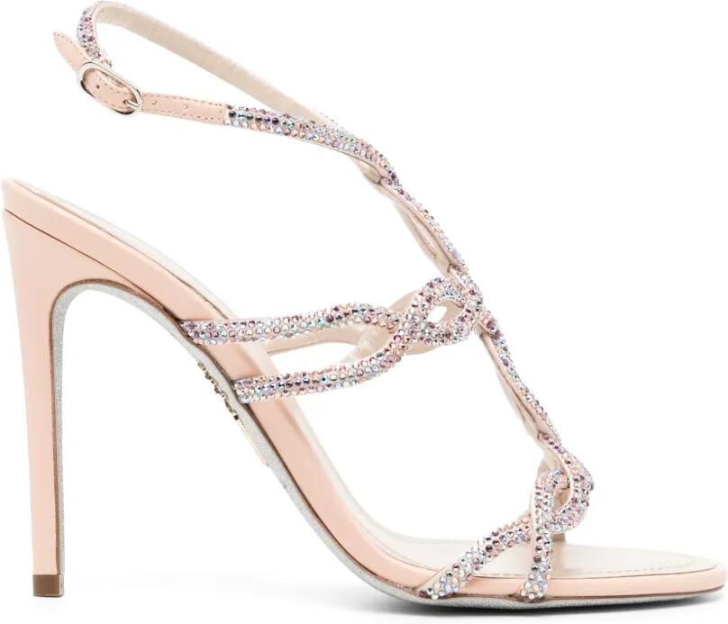 René Caovilla Braid sandalen verfraaid met kristallen Roze