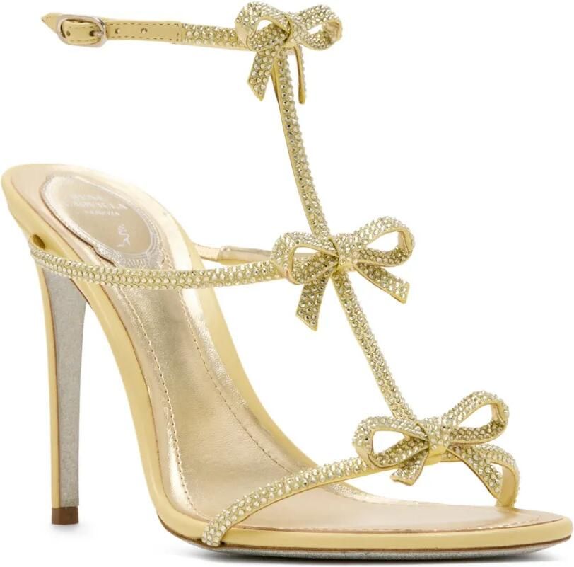 René Caovilla Caterina sandalen met strikdetail en verfraaid met kristallen Goud - Foto 2