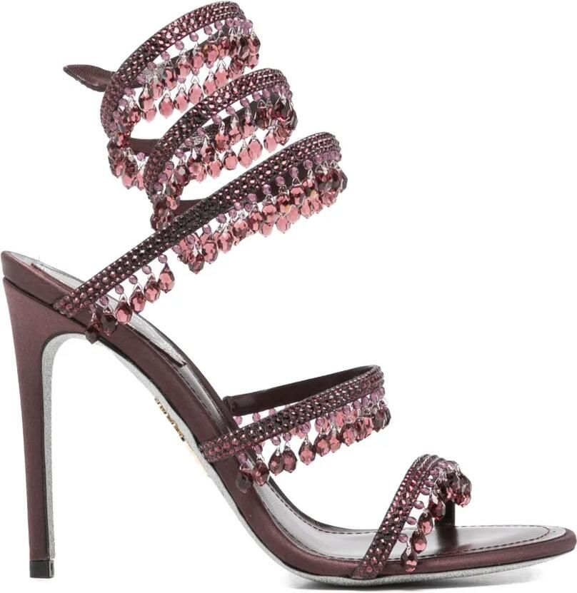 René Caovilla Chandelier Fondant 105 sandalen Rood