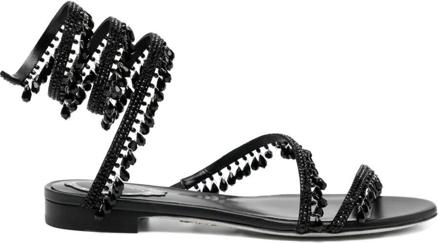 René Caovilla Chandelier sandalen Zwart
