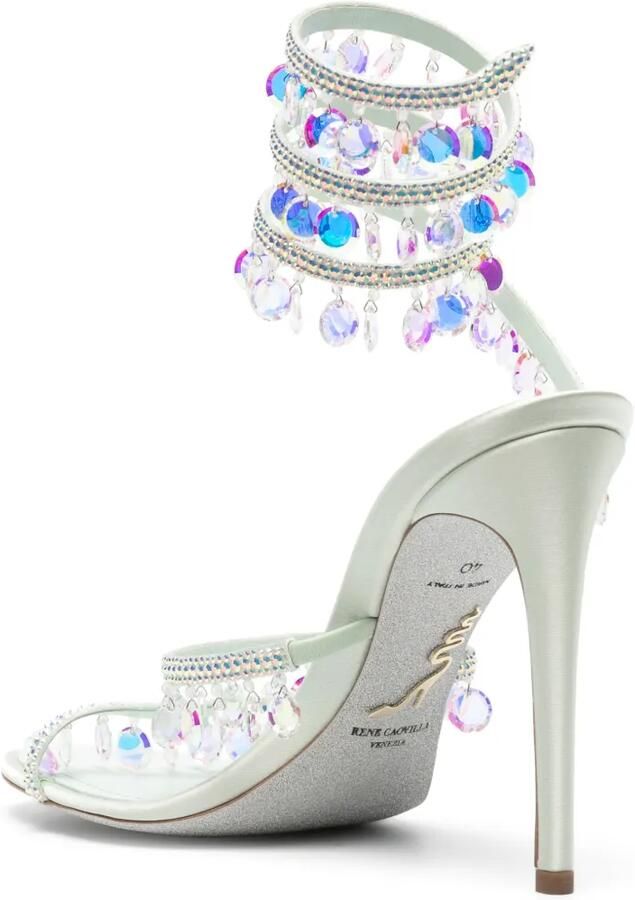 René Caovilla Chandelier sandalen Groen - Foto 3