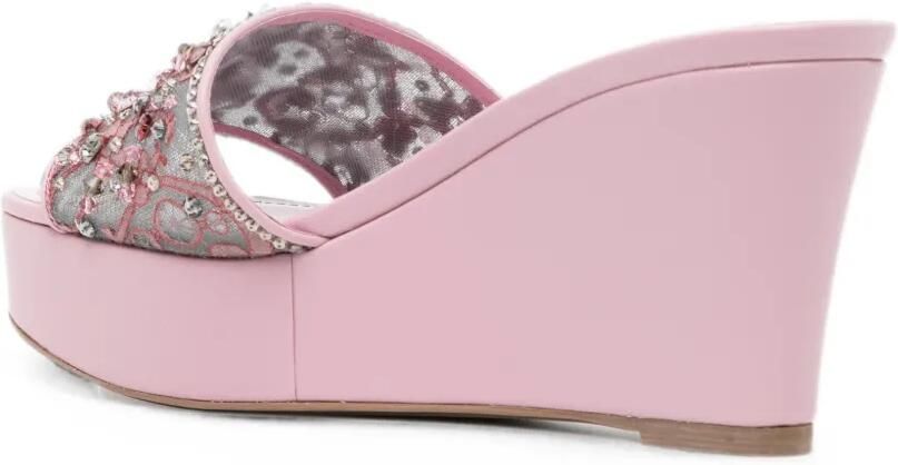 René Caovilla Christy sandalen verfraaid met kristallen Roze - Foto 3
