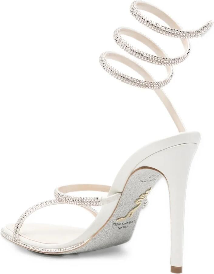René Caovilla Cleo sandalen verfraaid met kristallen Beige - Foto 3