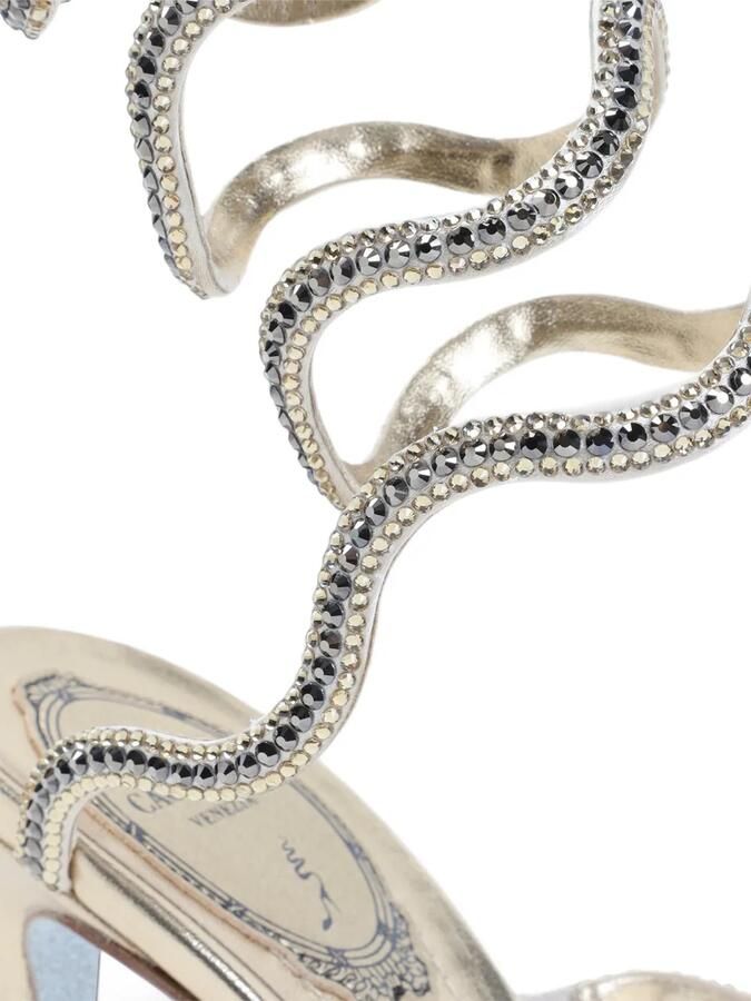 René Caovilla Cleo sandalen verfraaid met kristallen Goud