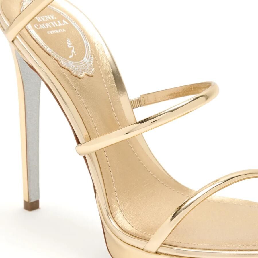 René Caovilla Cleo sandalen met hak Goud - Foto 2