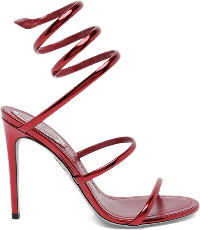 René Caovilla Cleo heeled sandals Rood